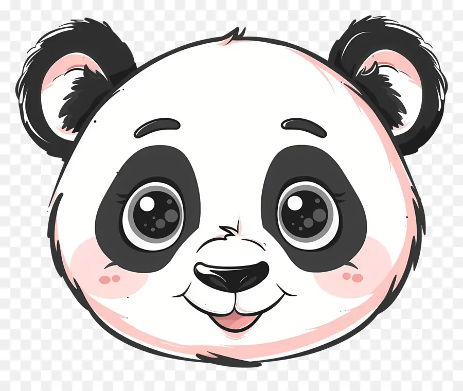 Panda Mignon Visage，Panda PNG