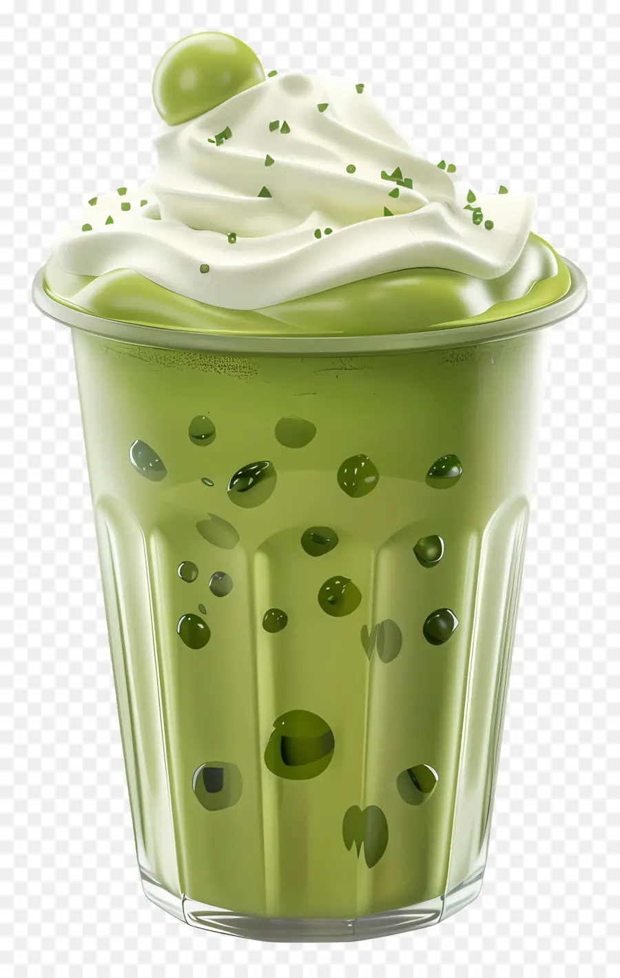 Matcha Boire，De La Crème Fouettée PNG