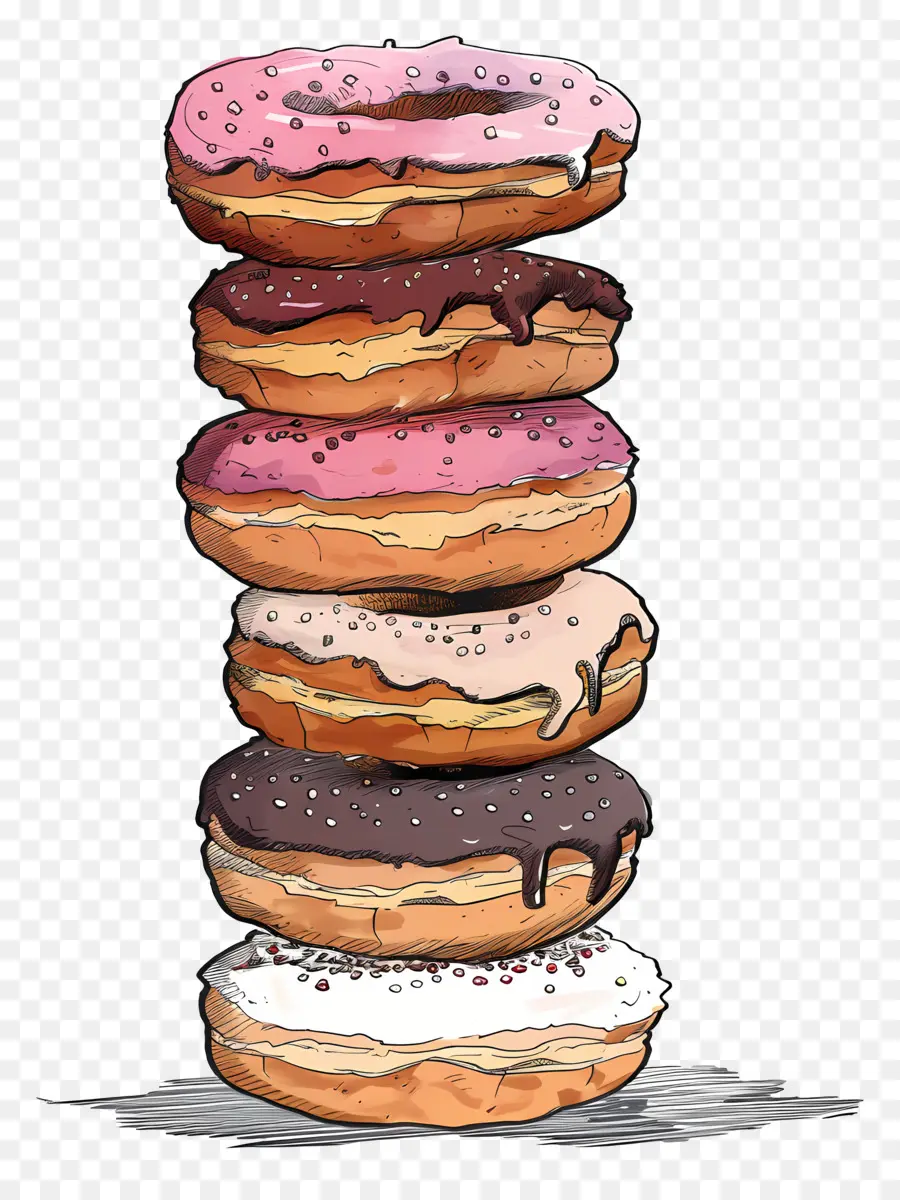 Pile De Beignets，Beignets PNG