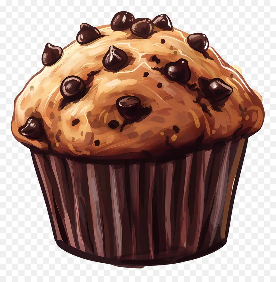 Muffin，Chiffre De Chocolat Muffin PNG