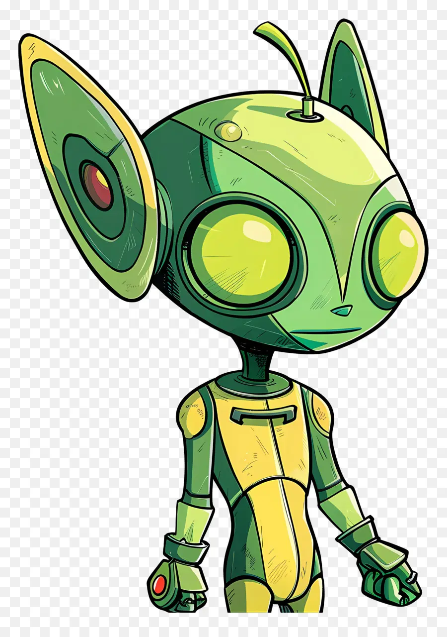 Alien De Dessin Animé，Robot PNG