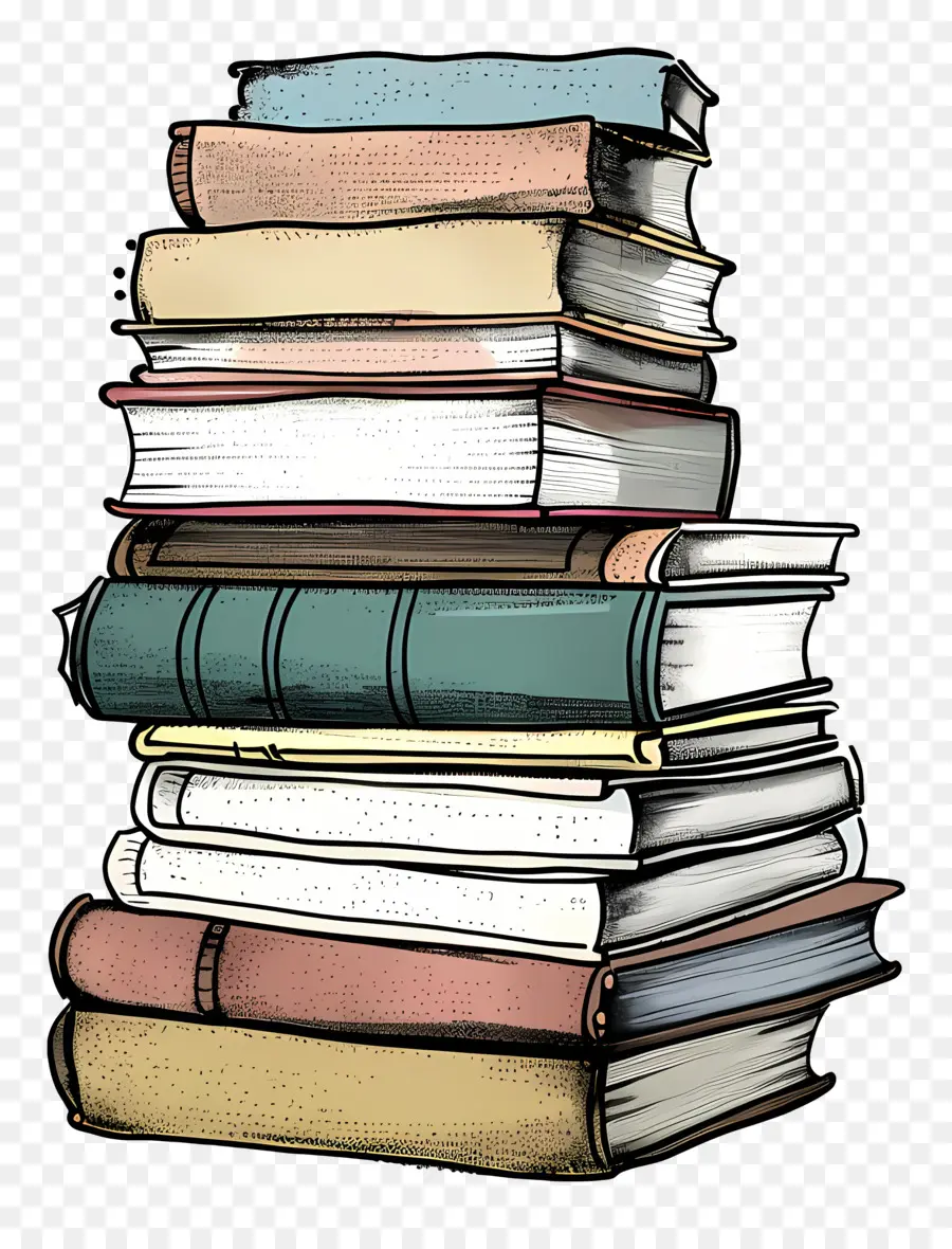 Pile De Livres，Livres PNG