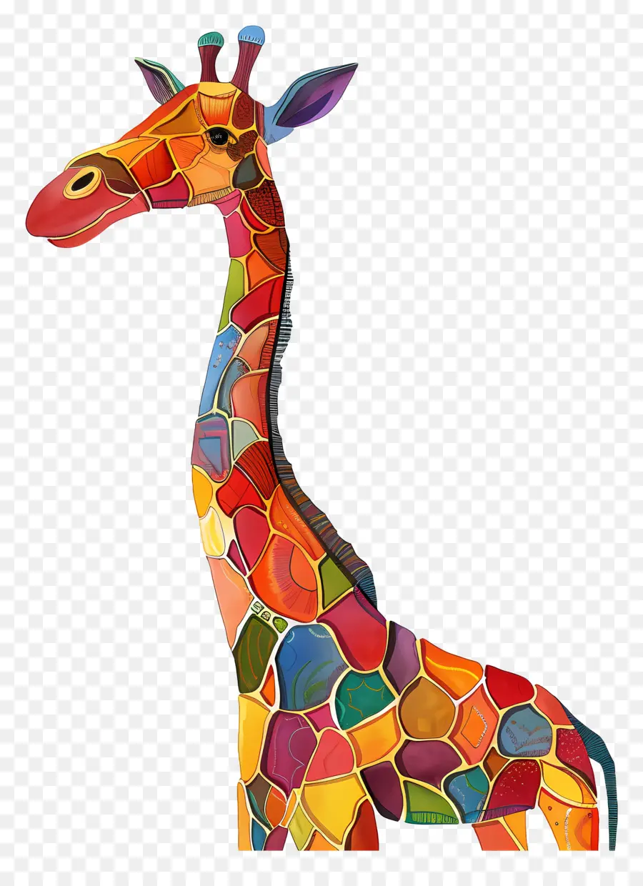 Girafe，Mosaïque Girafe PNG