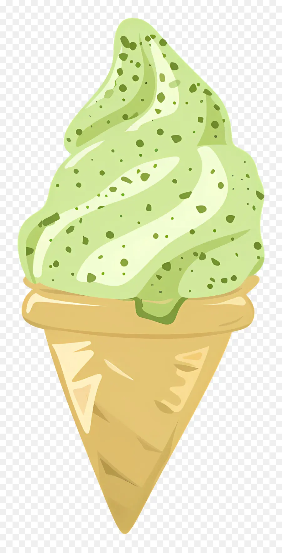 Le Matcha à La Crème Glacée，Vert Crème Glacée PNG