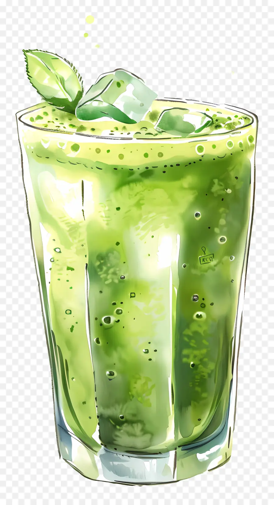 Matcha Boire，Smoothie Vert PNG