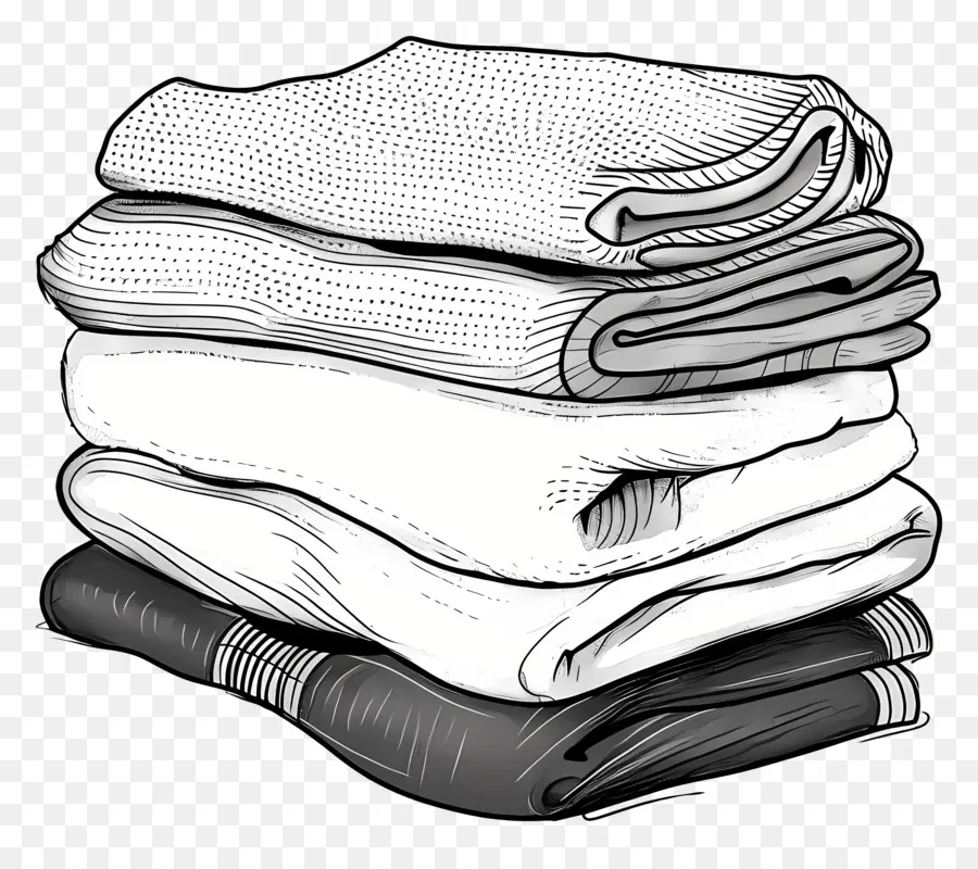 Pile De Serviettes，Couvertures PNG