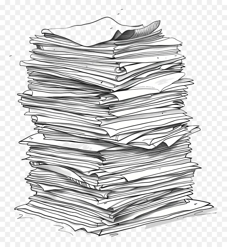 Pile De Papiers，Pile PNG