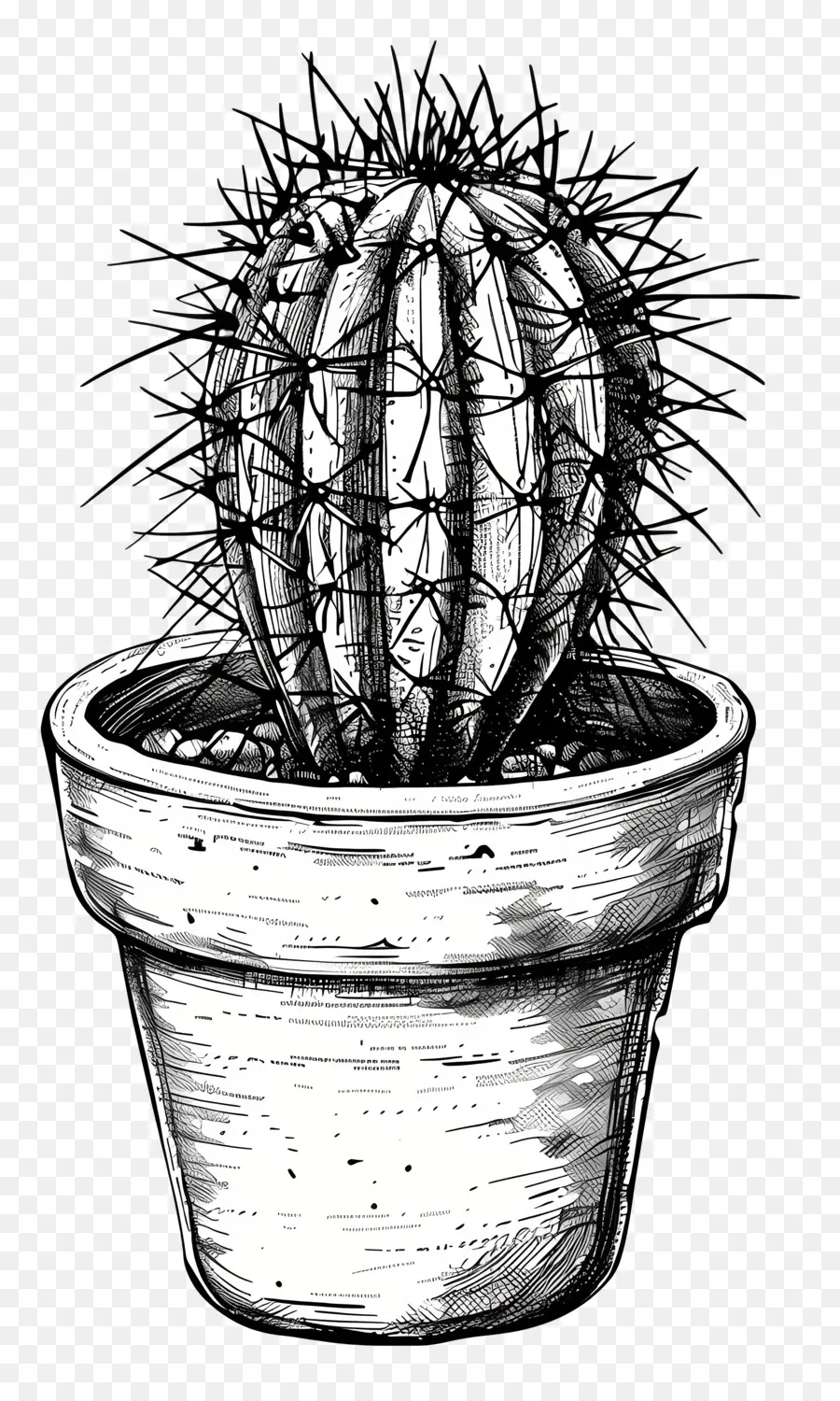 Cactus En Pot，Cactus PNG