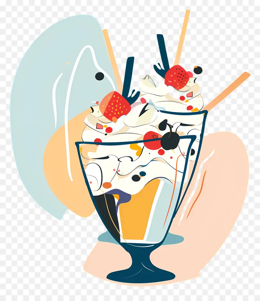 Parfaits，Milk Shake PNG