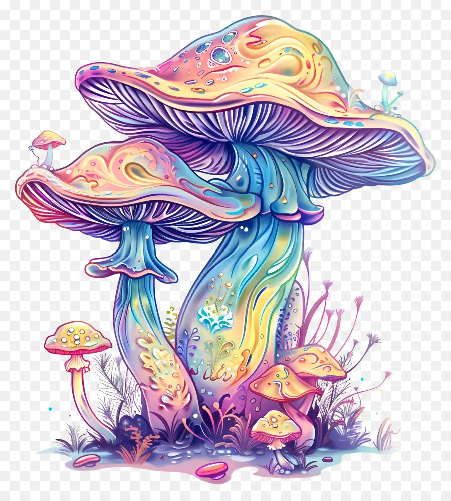 Champignons Fantastiques，Champignons Psychédéliques PNG