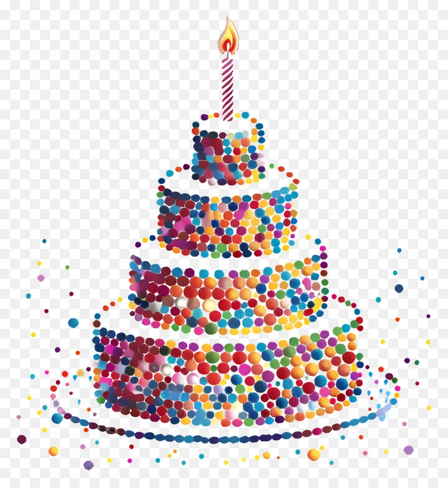 Gâteau D'anniversaire，Bougie PNG