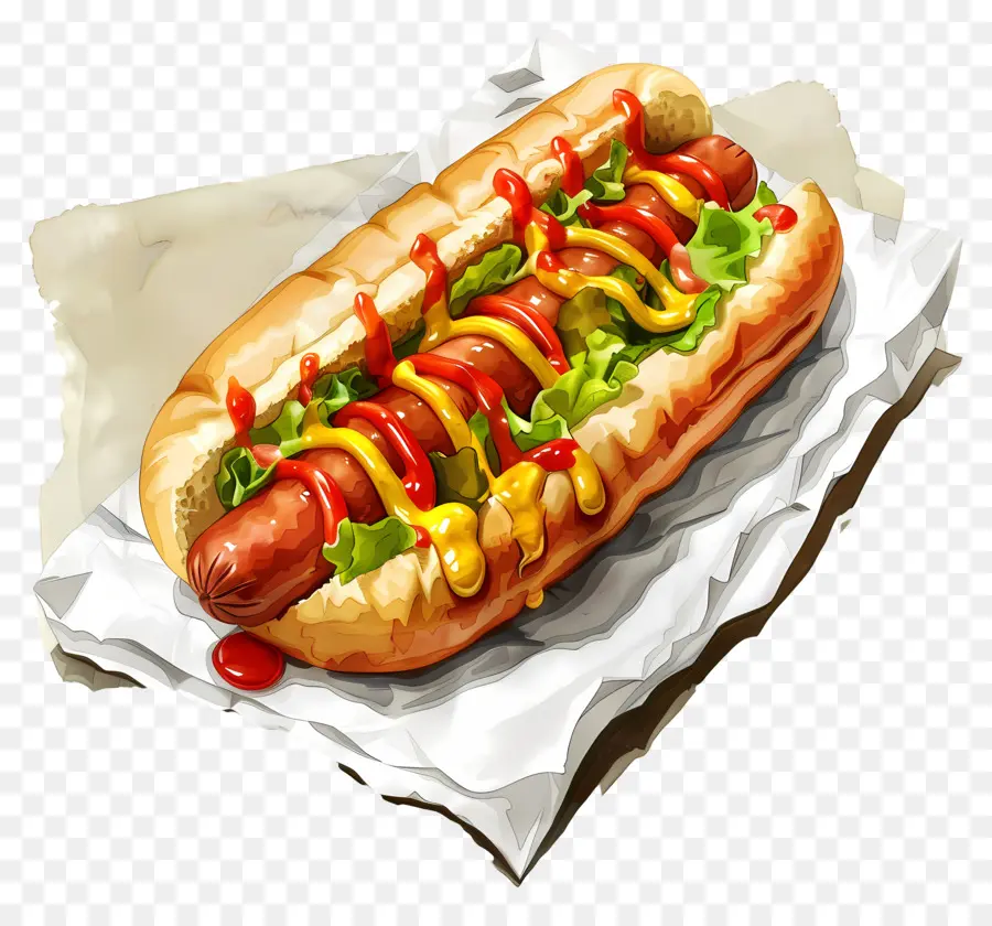 Hot Dog，Ketchup PNG