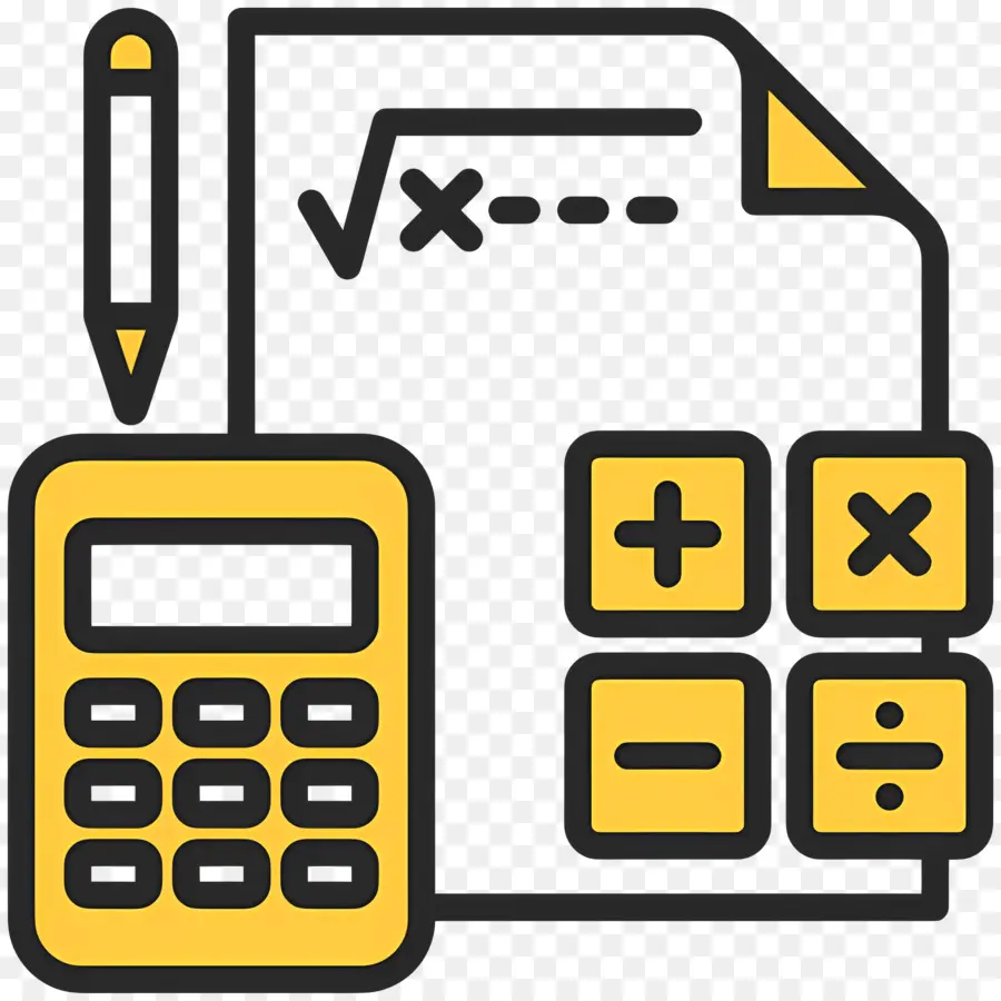 Mathématiques，Calculatrice PNG