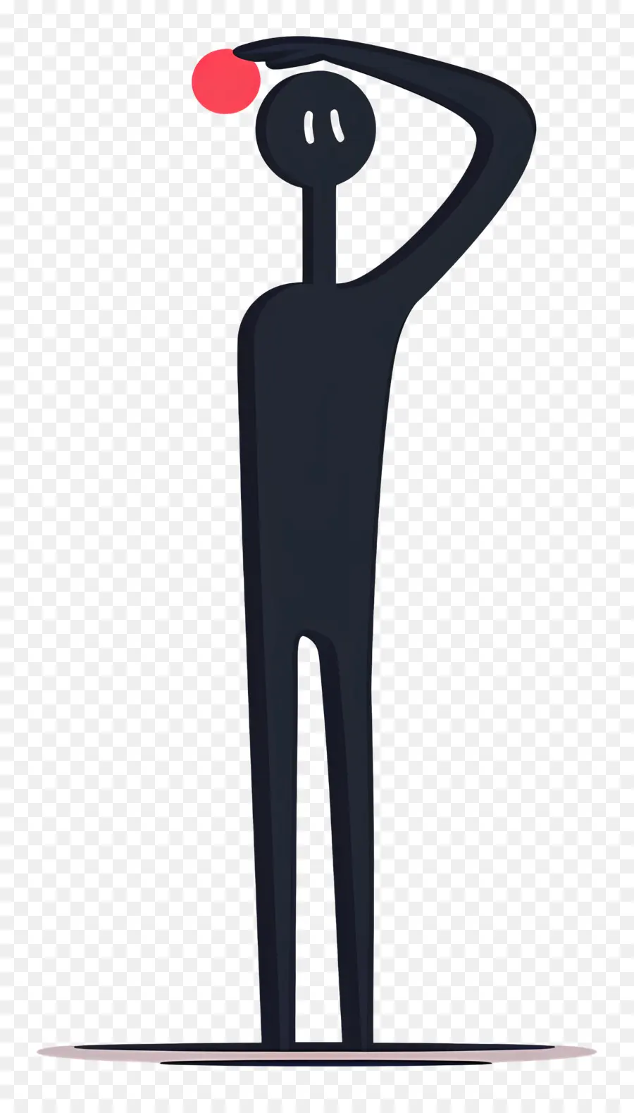 Stickman Saluant，La Figure PNG