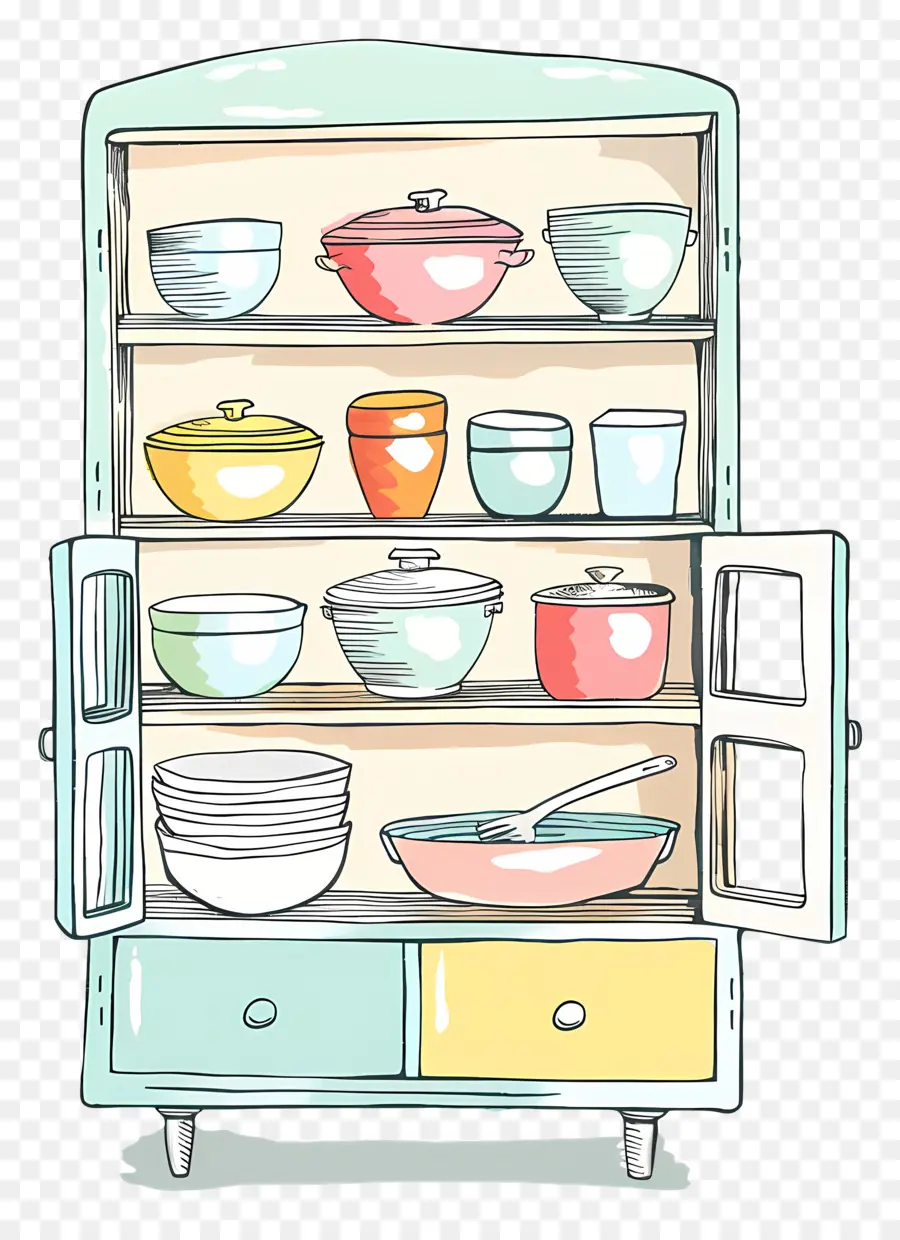 Armoire à Vaisselle，Armoire De Cuisine PNG