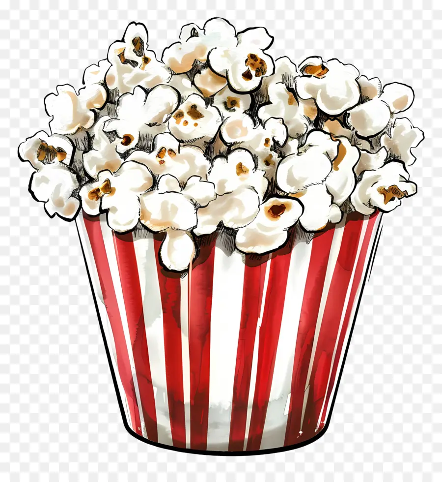 Seau De Pop Corn，Pop Corn PNG