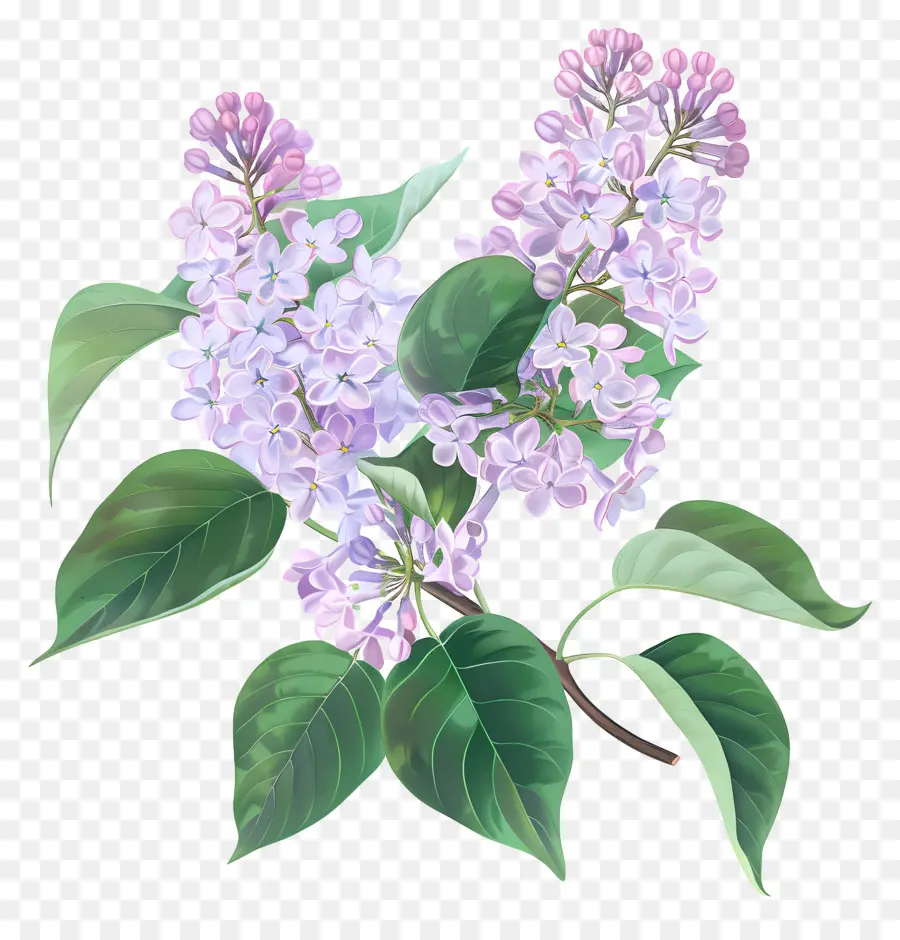 Chinois Lilas，Fleurs Lilas PNG