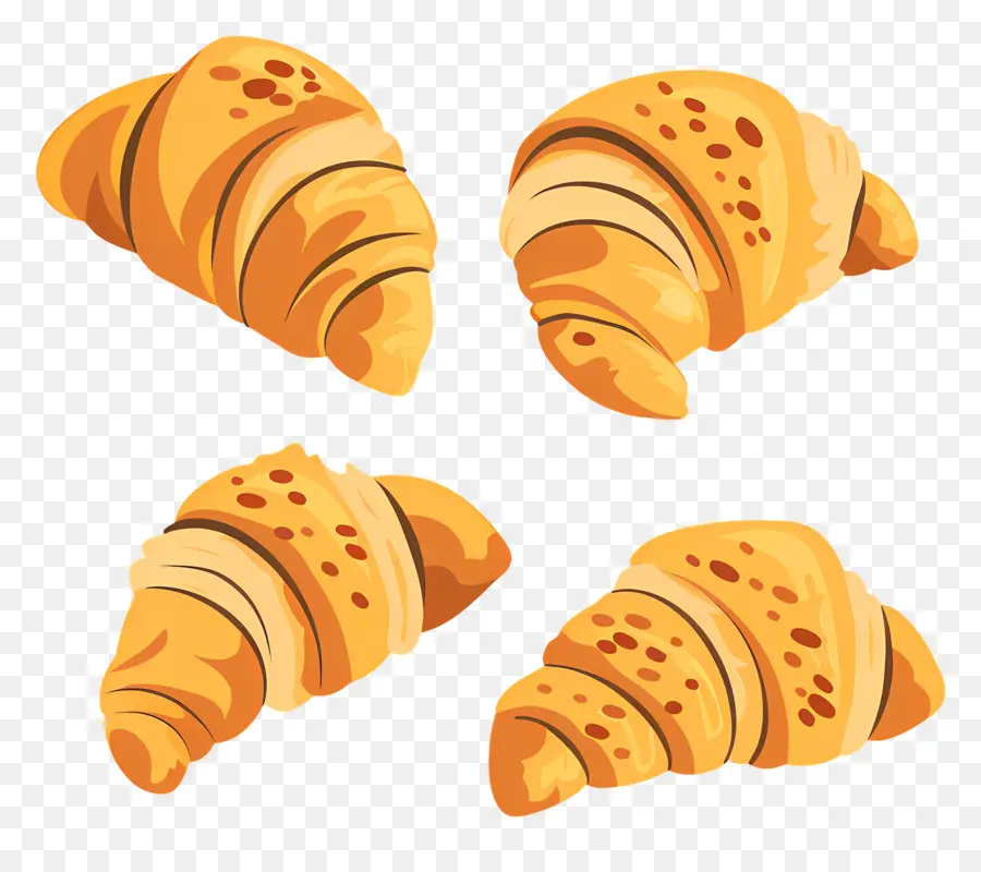 Croissants，Produits De Boulangerie PNG