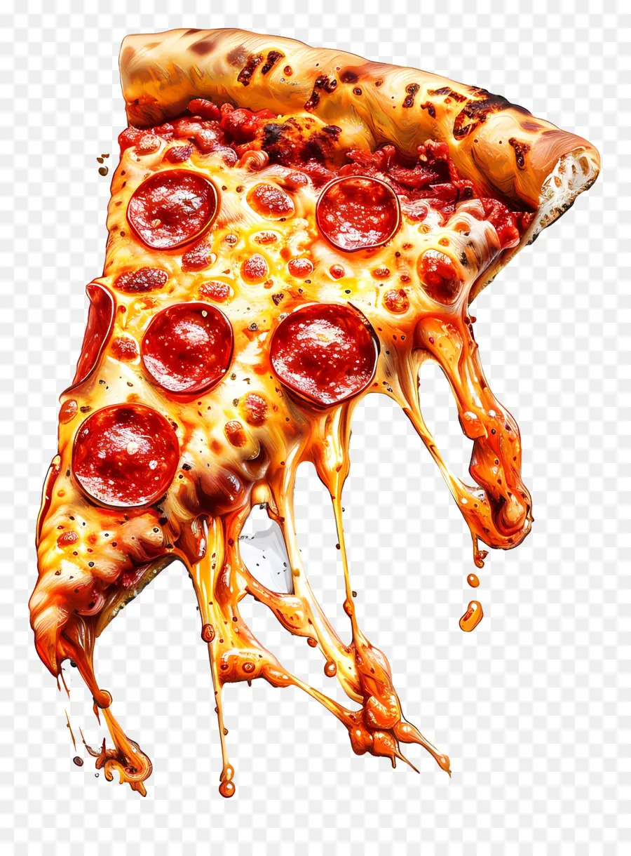 Pizza，La Pizza Au Pepperoni PNG