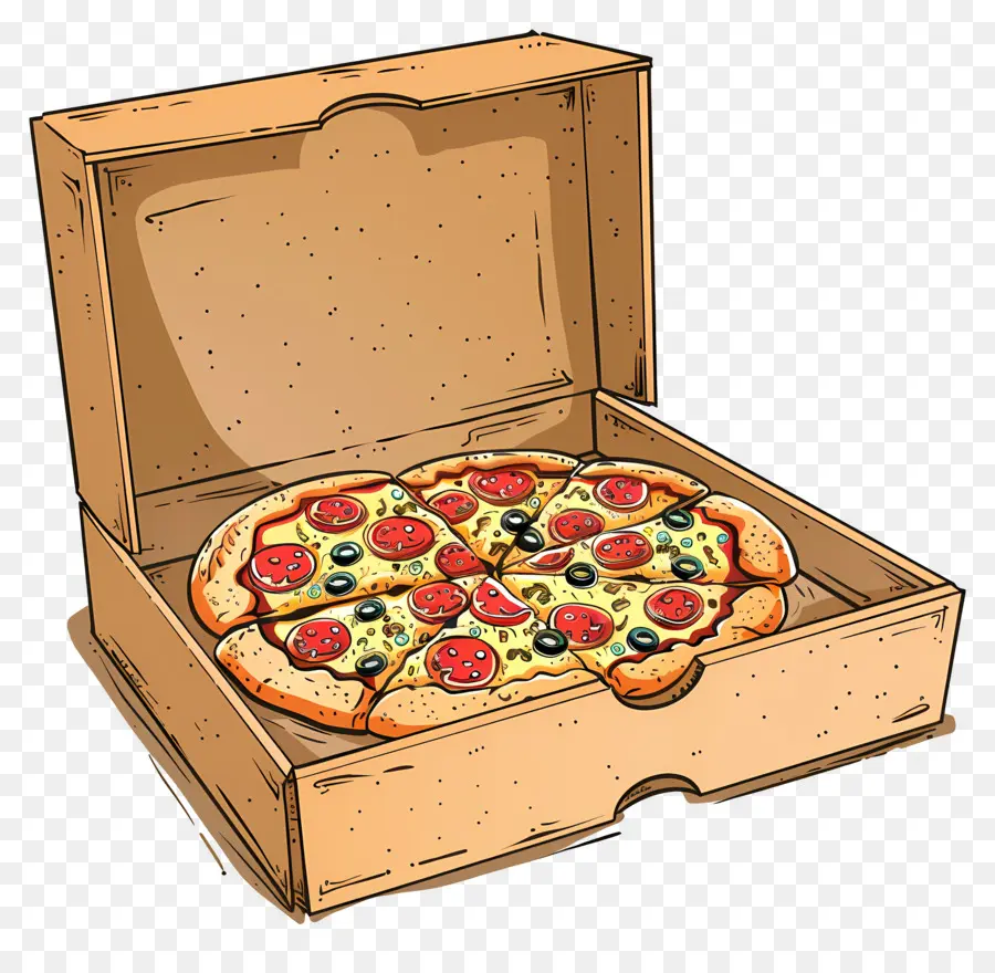 Boîte à Pizza，Pizza Au Fromage PNG