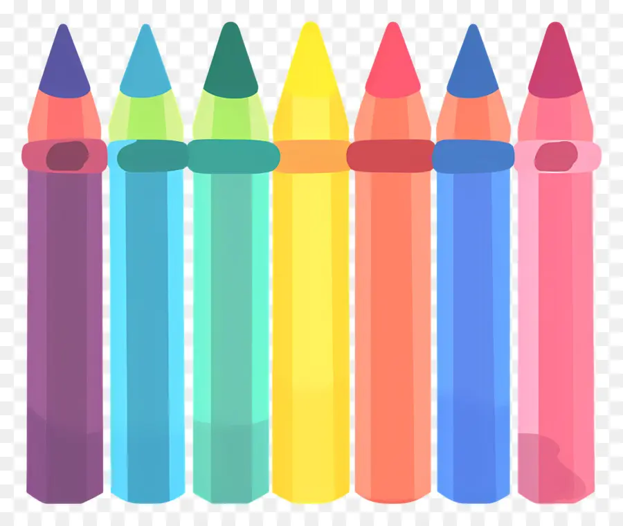 Des Crayons De Couleur，Crayons Multicolores PNG