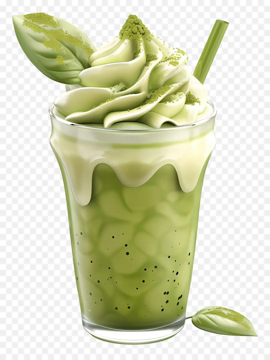 Matcha Boire，Le Matcha Latte PNG