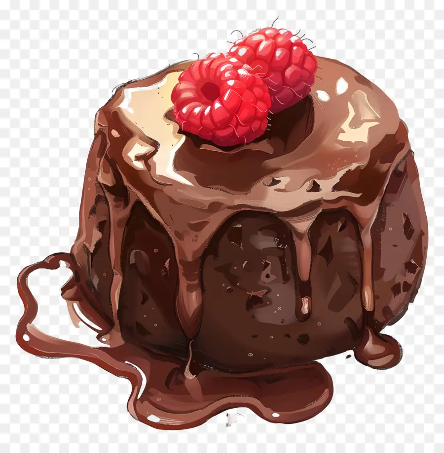 Lave Gâteau，Gâteau Au Chocolat Noir PNG