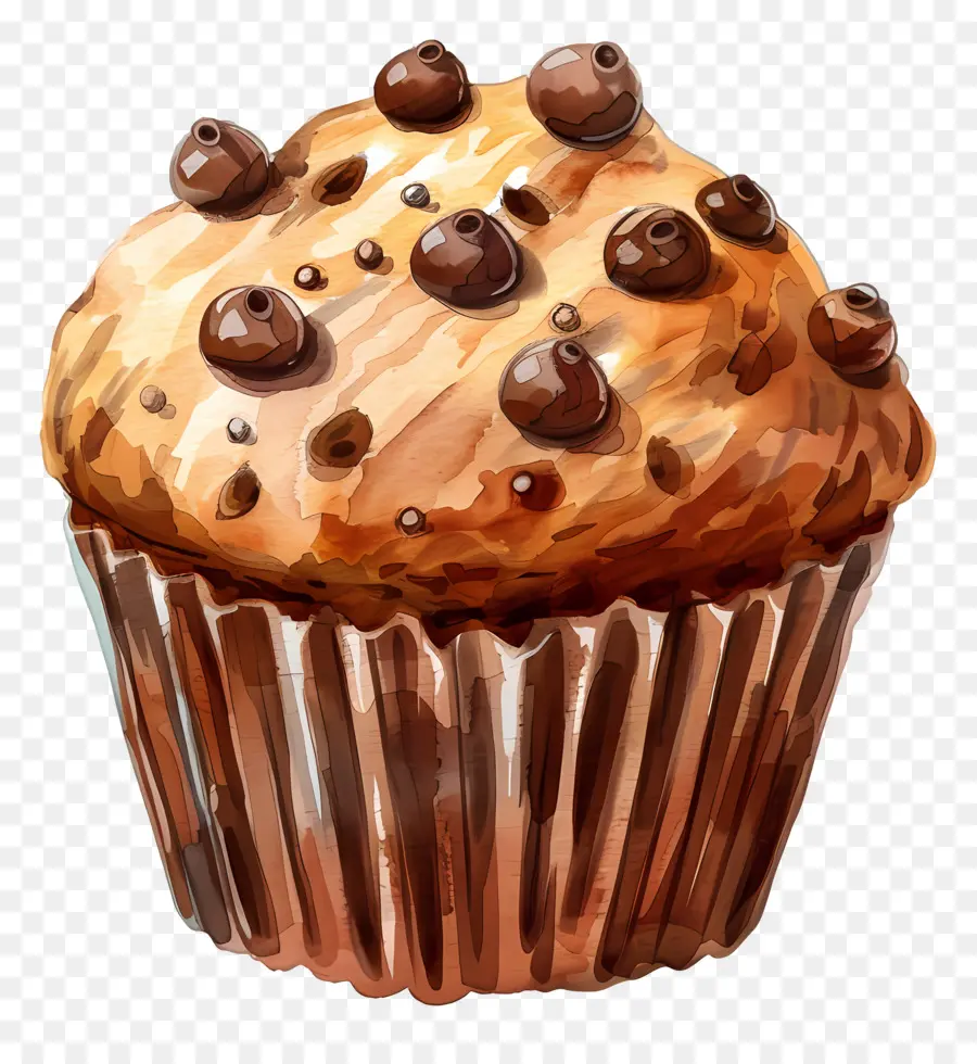 Muffin，Chiffre De Chocolat Muffin PNG