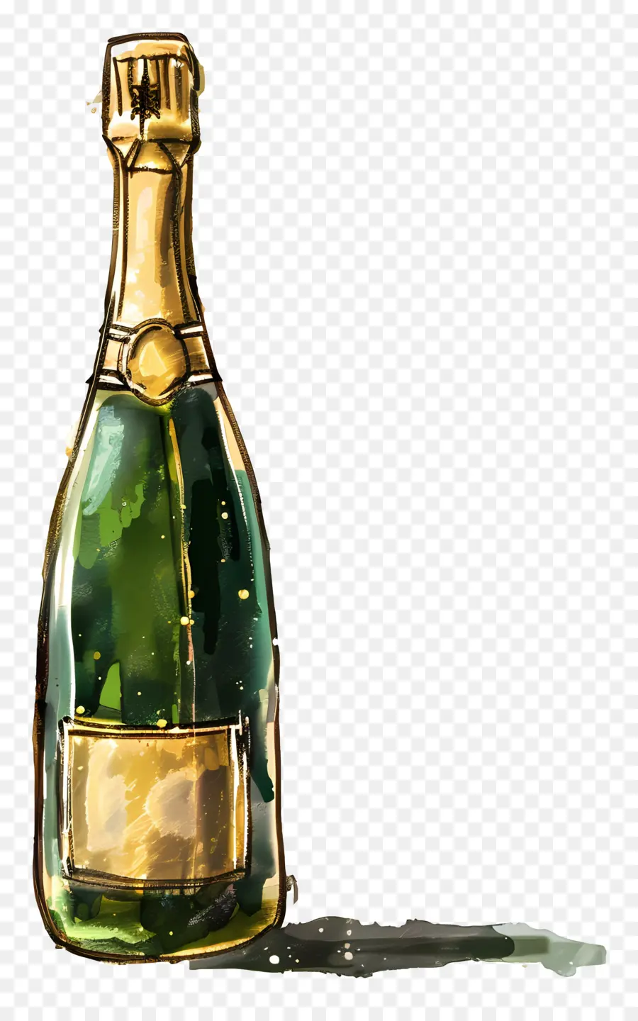 Bouteille De Champagne，Champagne PNG