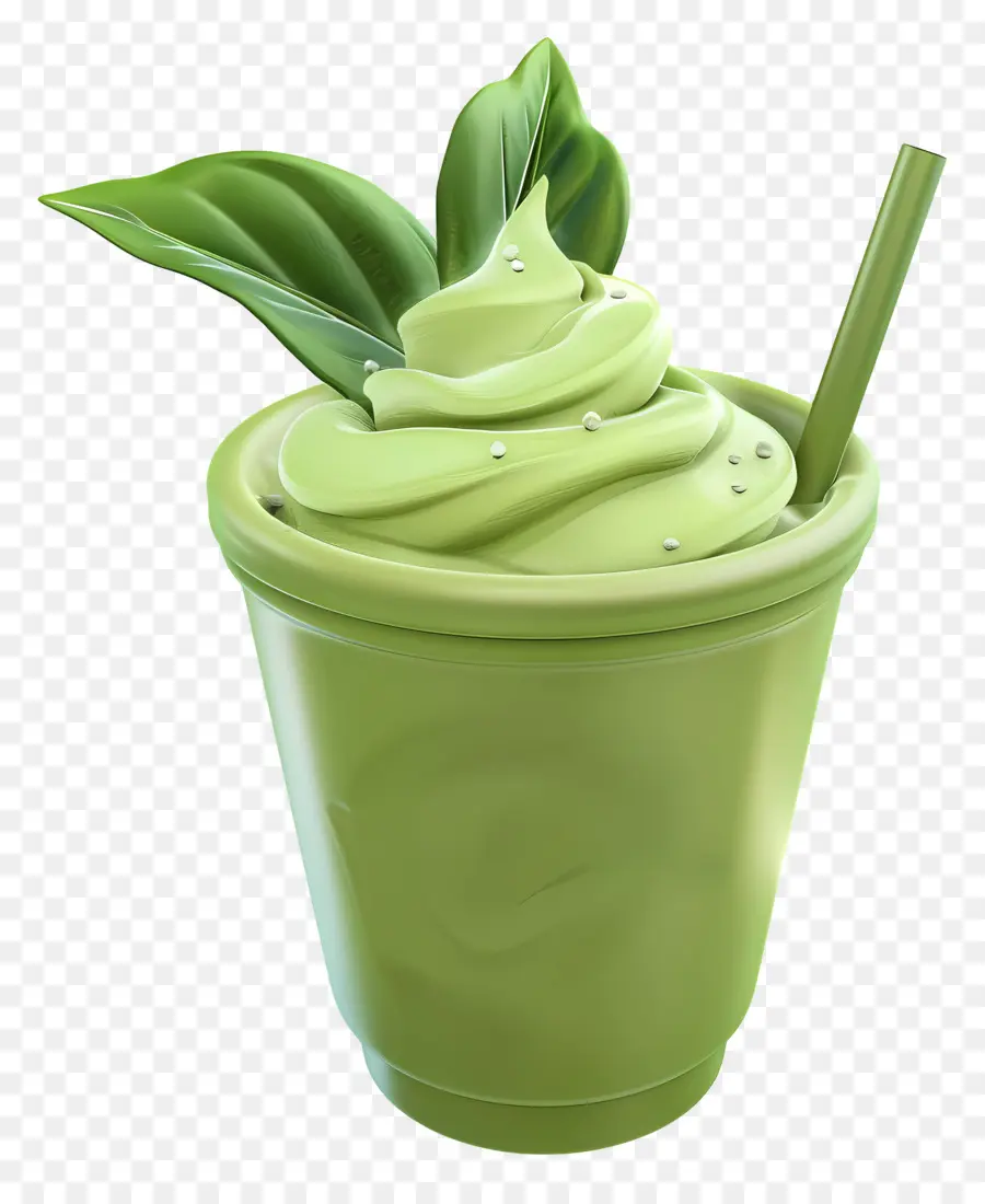 Matcha Boire，Smoothie Vert PNG