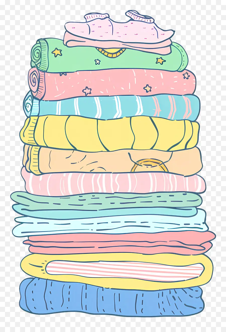 Pile De Vêtements，Vêtements PNG