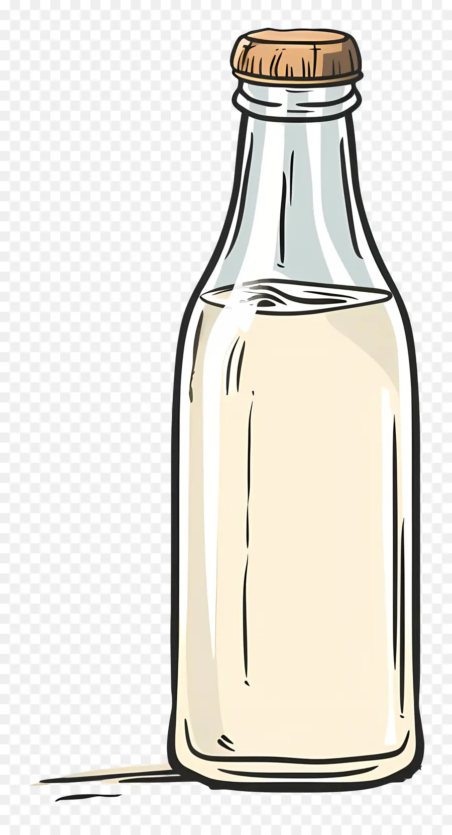 Bouteille De Lait，Bouteille En Verre PNG