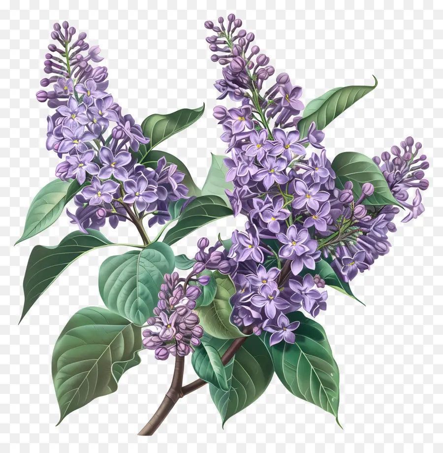 Chinois Lilas，Fleurs Lilas PNG