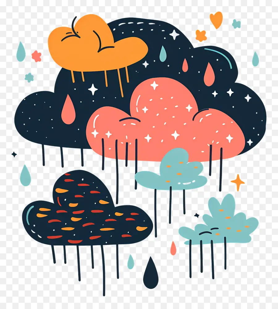 La Pluie，Peinture PNG