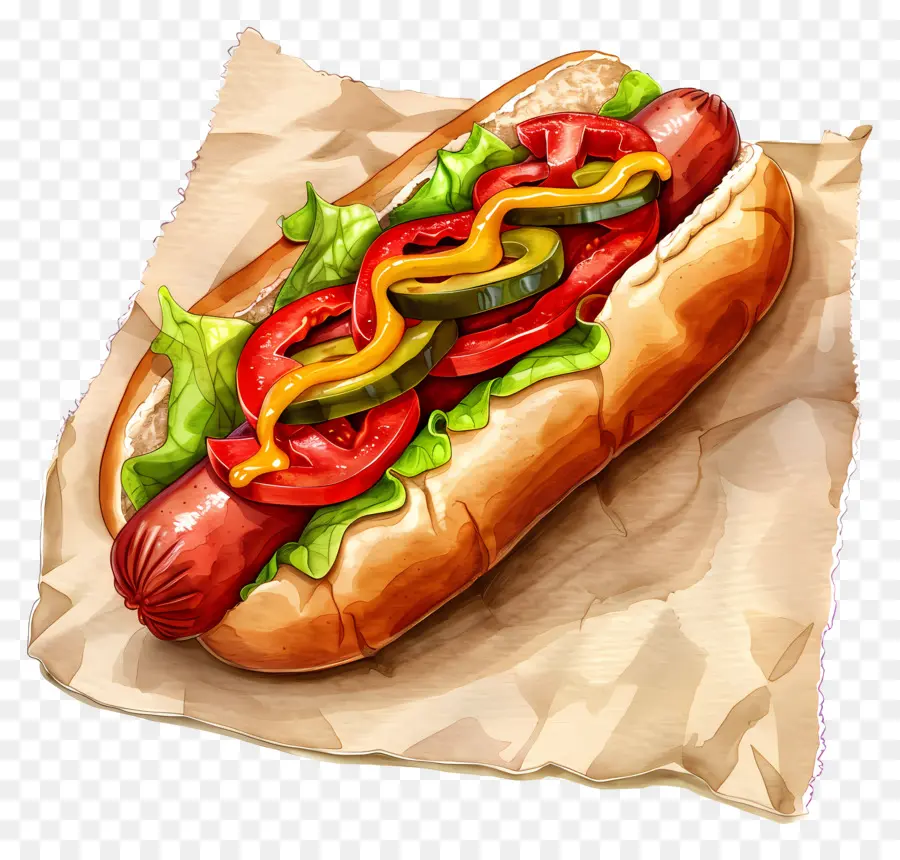 Hot Dog，Ketchup PNG