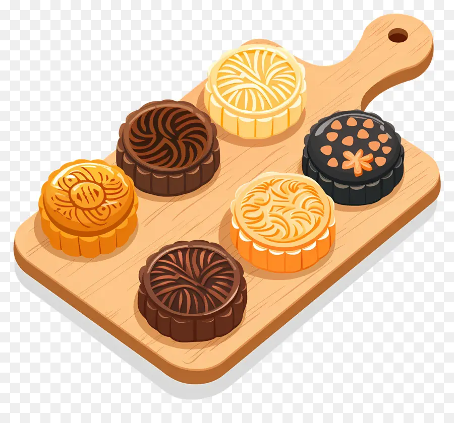 Gâteaux De Lune，Pâtisseries PNG