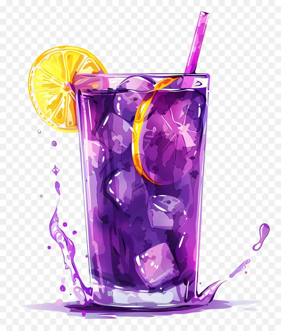 Citronnelle Violette，Liquide Violet PNG