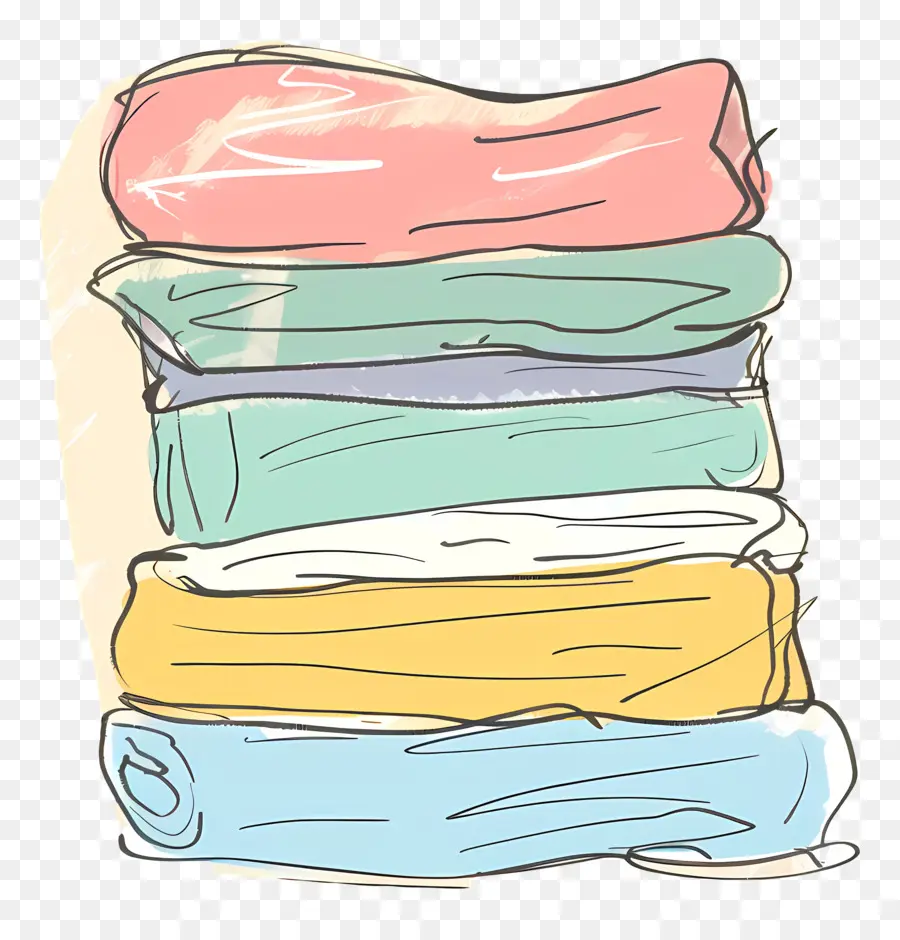 Pile De Vêtements，Pile De Draps PNG