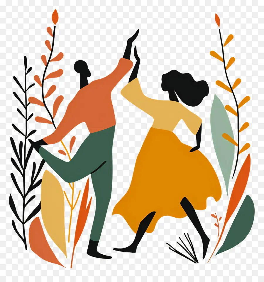 La Danse，Couple Heureux PNG