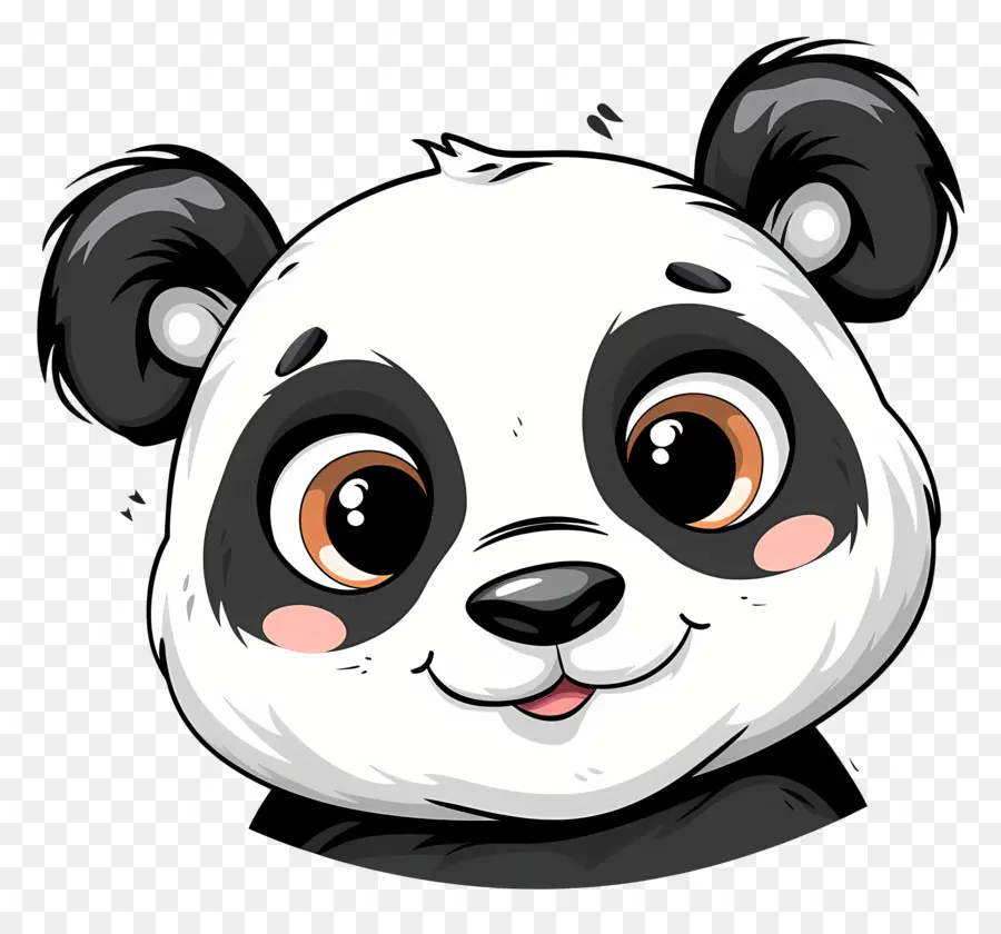 Panda Mignon Visage，Ours De Panda PNG