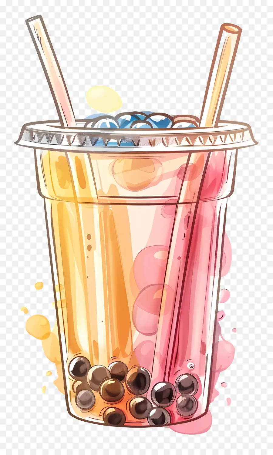 Bubble Thé，Smoothie PNG