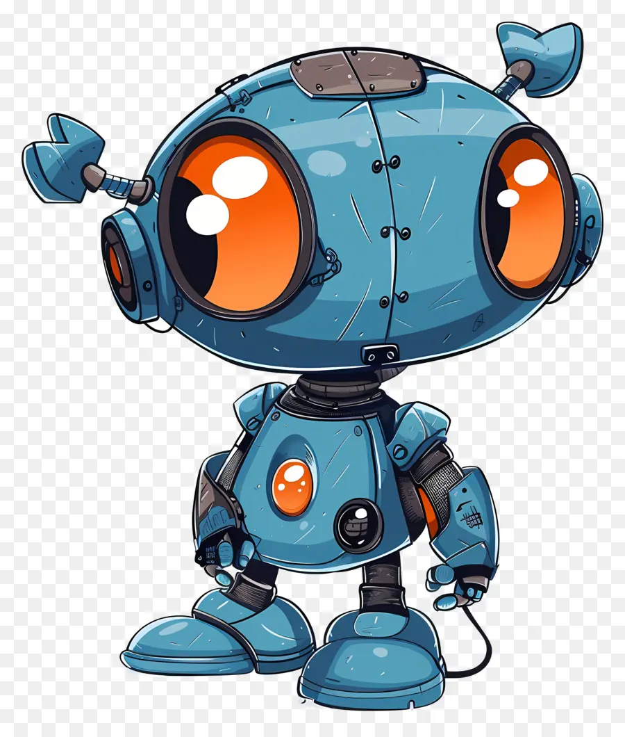 Robot，Bleu Robot PNG