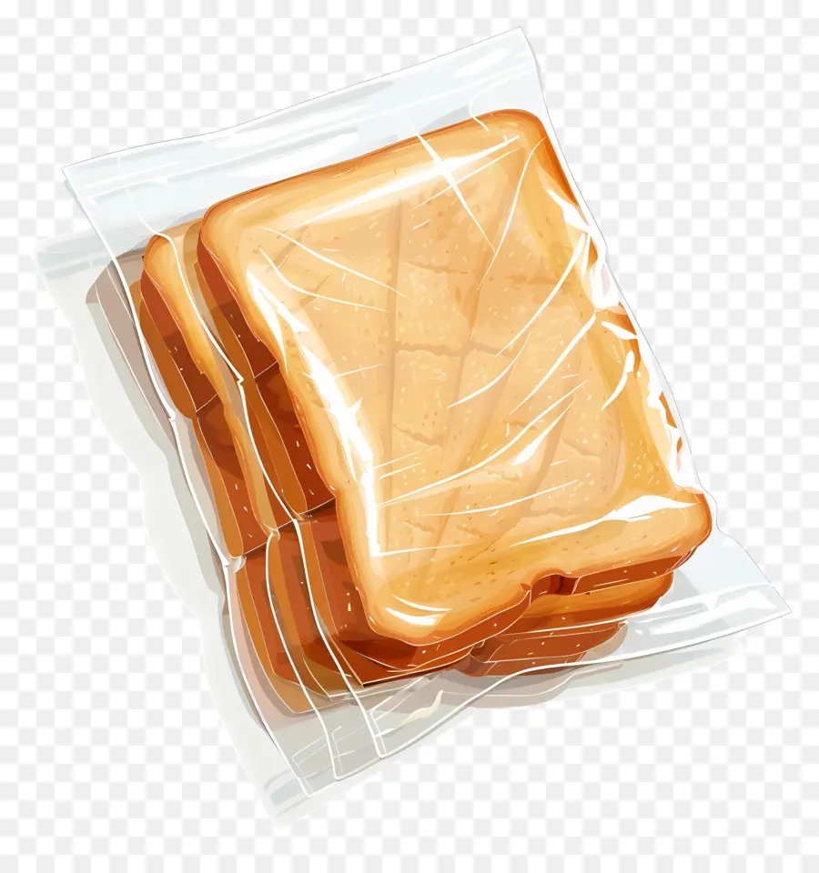 Emballage En Plastique，Toast PNG