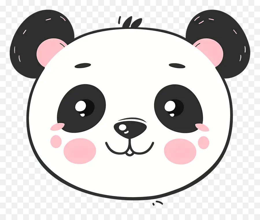 Panda Mignon Visage，Illustration De Panda Bear PNG