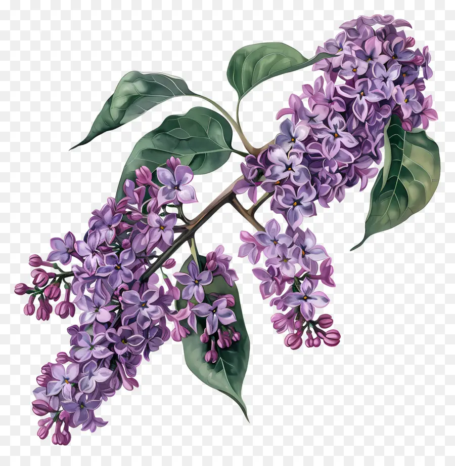 Chinois Lilas，Branche De Lila PNG