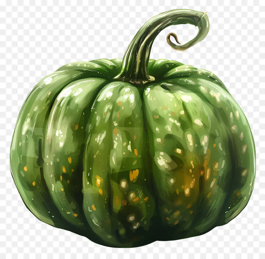 Vert Citrouille，Décor PNG