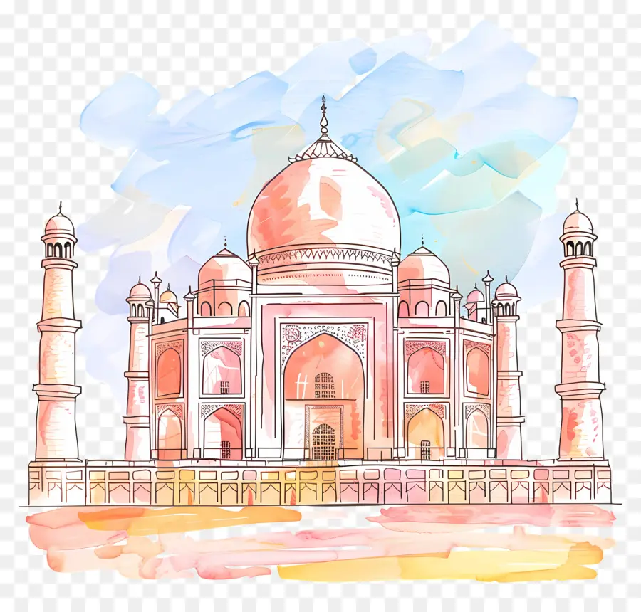 Le Fort D'agra，Taj Mahal PNG