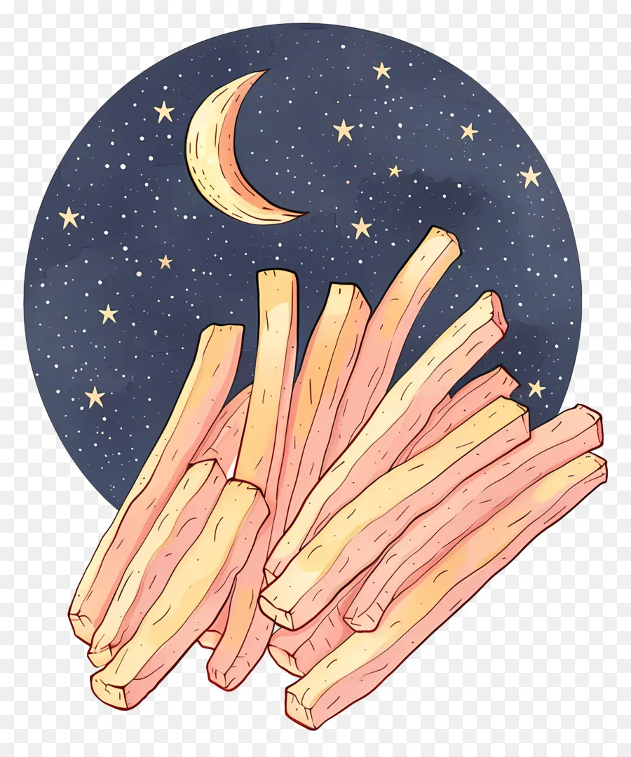 Frites，Lune PNG