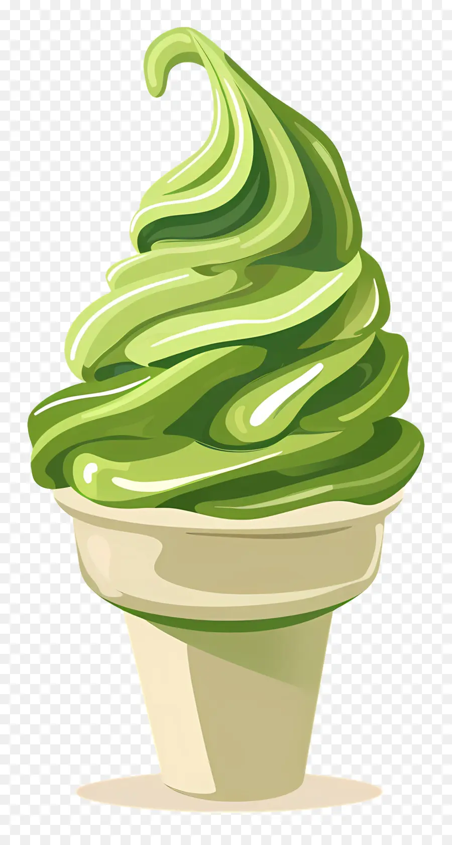 Le Matcha à La Crème Glacée，Crème Glacée PNG