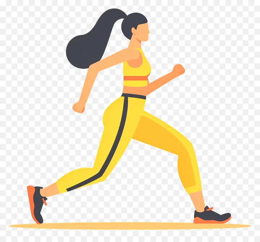 Exercice，Runner Femme PNG